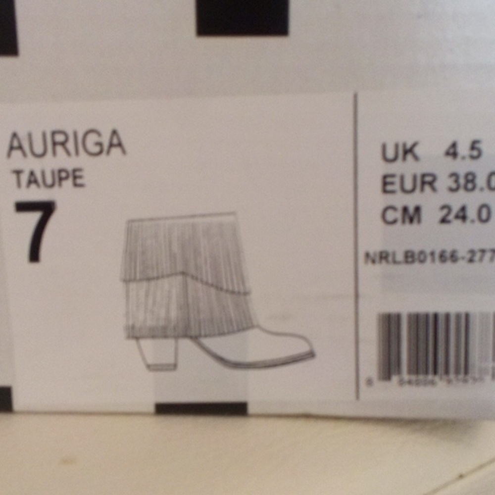 Fringe Ankle Boots - Gray with silver chain details unique - Picture 9 of 11